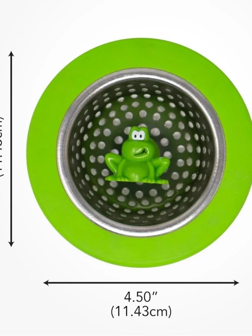 Joie Ribbit Sink Strainer in Bright Green